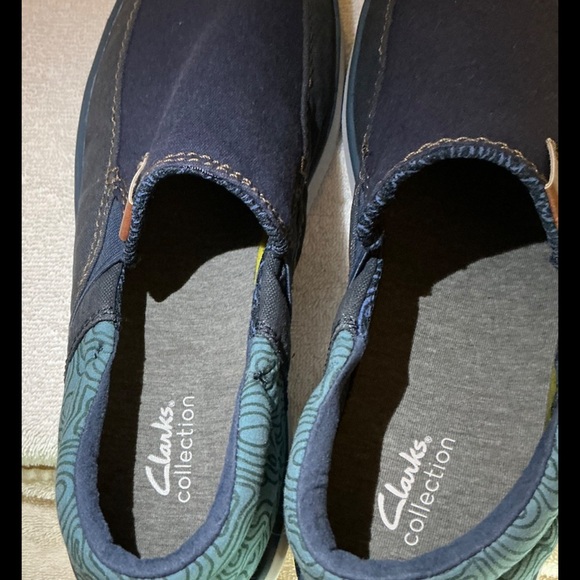 Clarks Men\'s Cantal Easy Navy Combi Vacation laid back summer loafers Sz11 main image 14